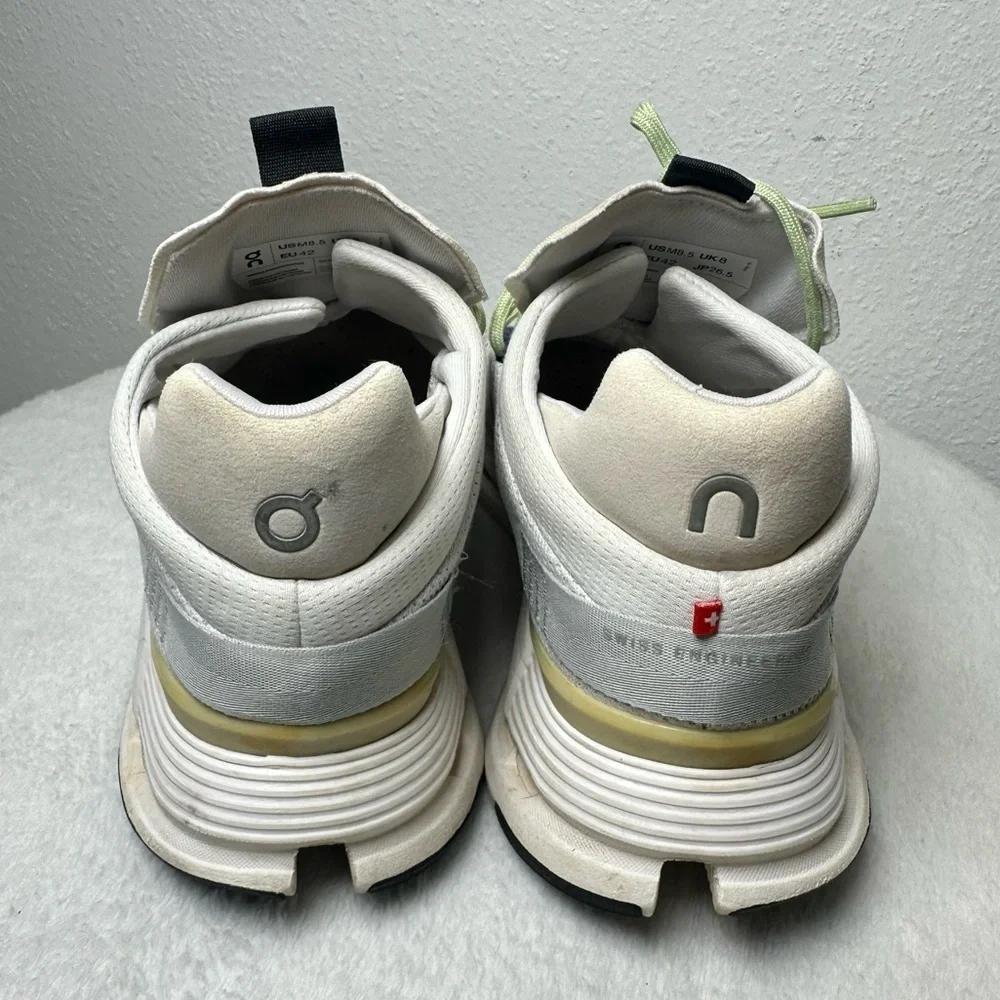 Mens On Cloudnova Undyed White Seedling Athletic Running Sneakers Shoes Size 8.5